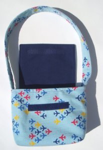 airplane print corduroy purse