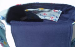 airplane print corduroy purse
