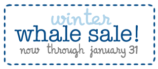 winter whale sale! all plush whales and mousies 25% off!