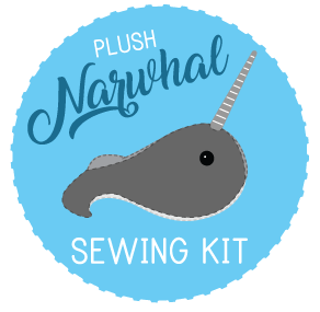 Fluffyland Plush Narwhal Sewing Kit